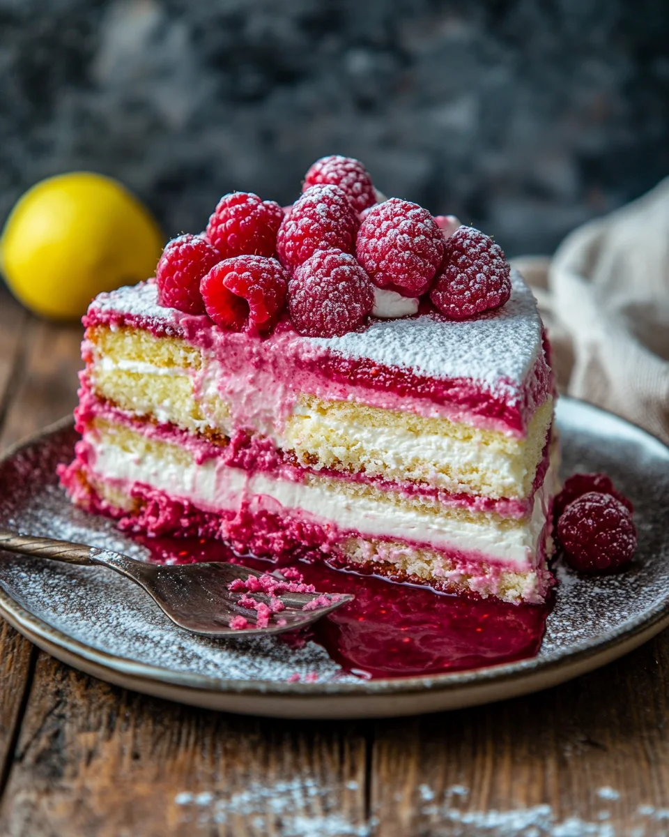 Himbeer-Frischkäse-Mascarpone-Torte