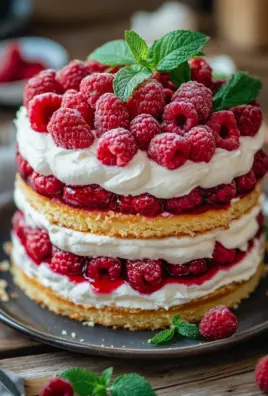 Himbeertorte mit Joghurtcreme