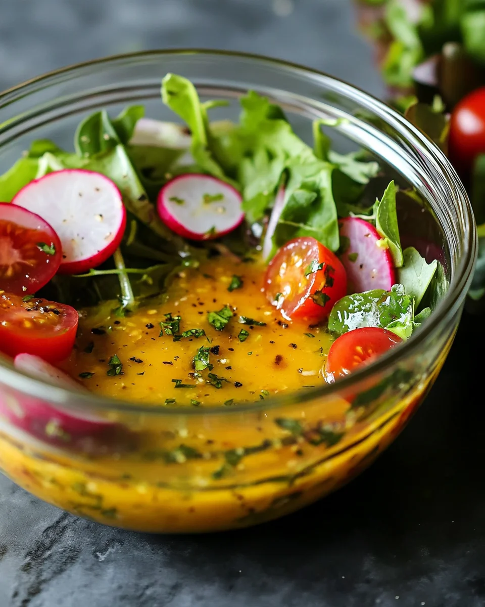 Honig-Senf-Zitronen-Vinaigrette