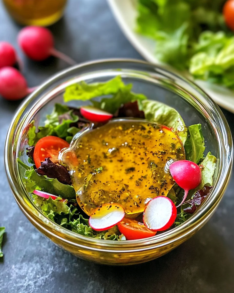 Honig-Senf-Zitronen-Vinaigrette