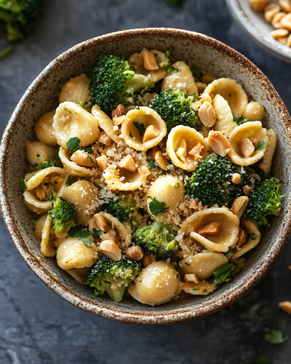 Homepage 4 Cremige Erdnuss Brokkoli Orecchiette Pasta