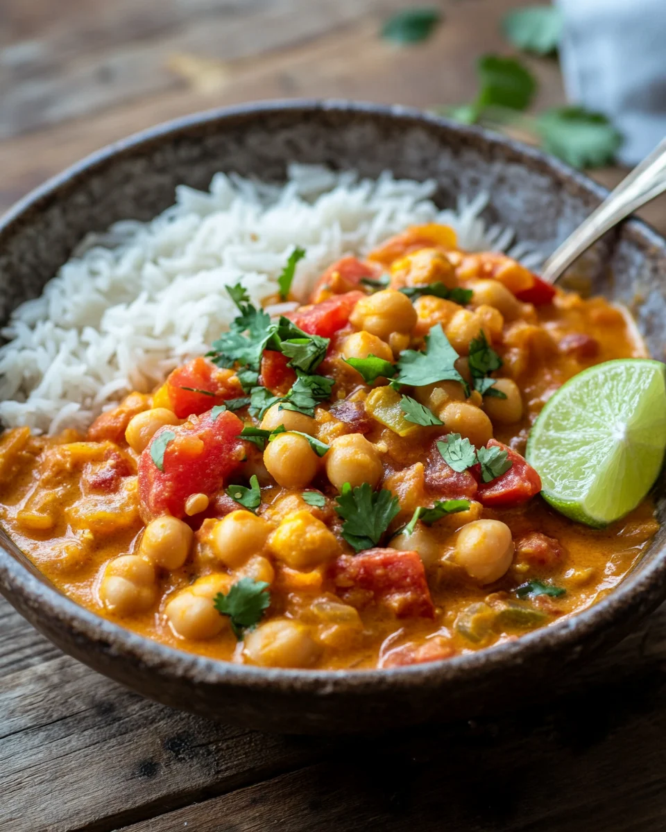 Kichererbsen-Curry mit Kokosmilch 24 Kichererbsen-Curry