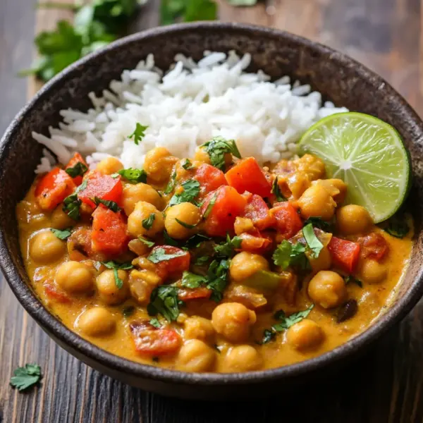 Kichererbsen-Curry mit Kokosmilch
