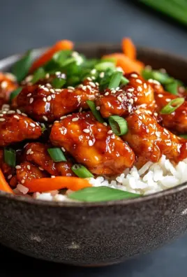 Koreanischer Reis Hähnchen Bowl