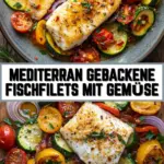 Mediterran Gebackene Fischfilets mit Gemüse 18 Pinterest Hidden Image