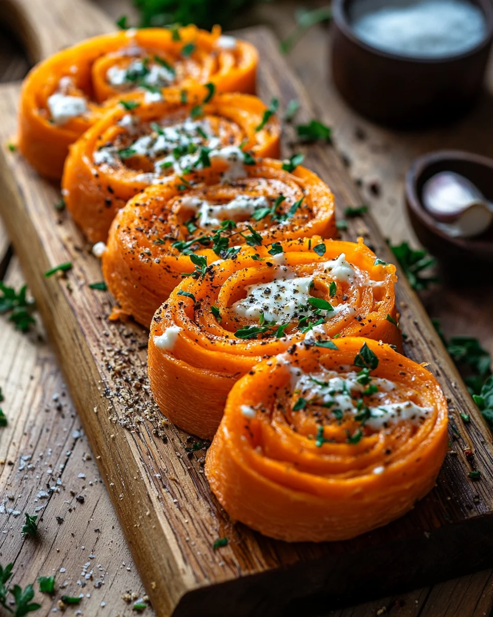 Möhrenrolle mit Frischkäse