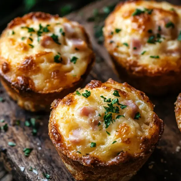 Muffins mit Putenschinken und Käse