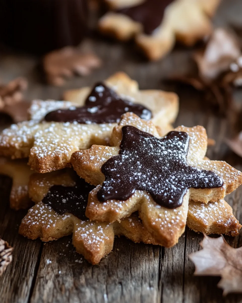 Nougat-Spitzbuben - Mürbe Plätzchen mit Nougat 17 Nougat-Spitzbuben
