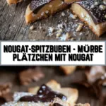 Nougat-Spitzbuben - Mürbe Plätzchen mit Nougat 16 Pinterest Hidden Image
