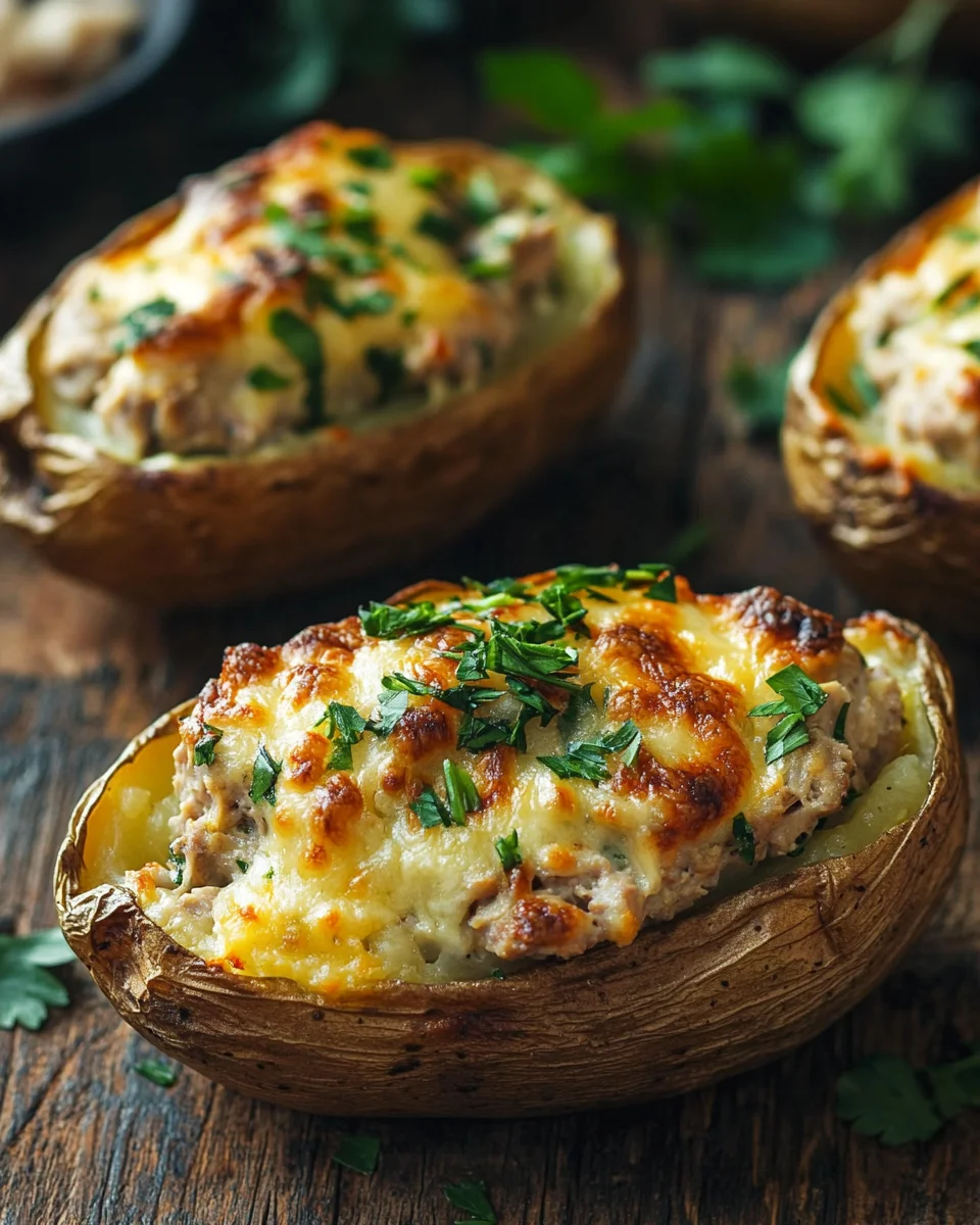 Ofenkartoffeln mit Thunfisch und Käse 16 Ofenkartoffeln
