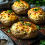 Ofenkartoffeln mit Thunfisch und K&auml;se
