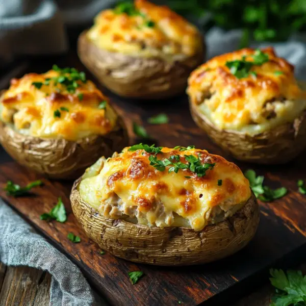 Ofenkartoffeln mit Thunfisch und Käse