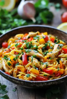 Orzo-Pfanne mit Paprikahuhn 25 Orzo-Pfanne mit Paprikahuhn