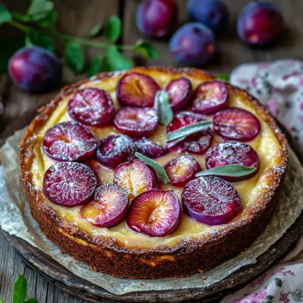 Pflaumenkuchen mit Schmand