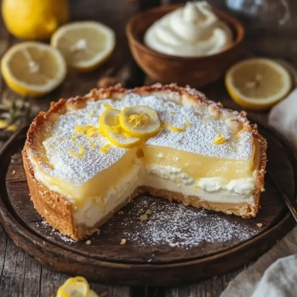 Quark-Schneekuchen mit Vanillepudding