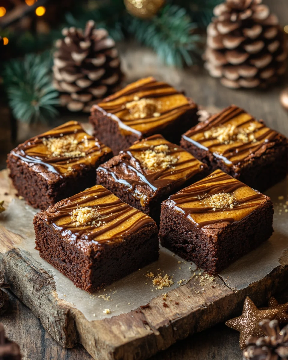 Spekulatius Brownies mit Lotus Biscoff Brotaufstrich 24 Spekulatius Brownies mit Lotus Biscoff Brotaufstrich