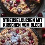 Streuselkuchen mit Kirschen vom Blech 27 Pinterest Hidden Image