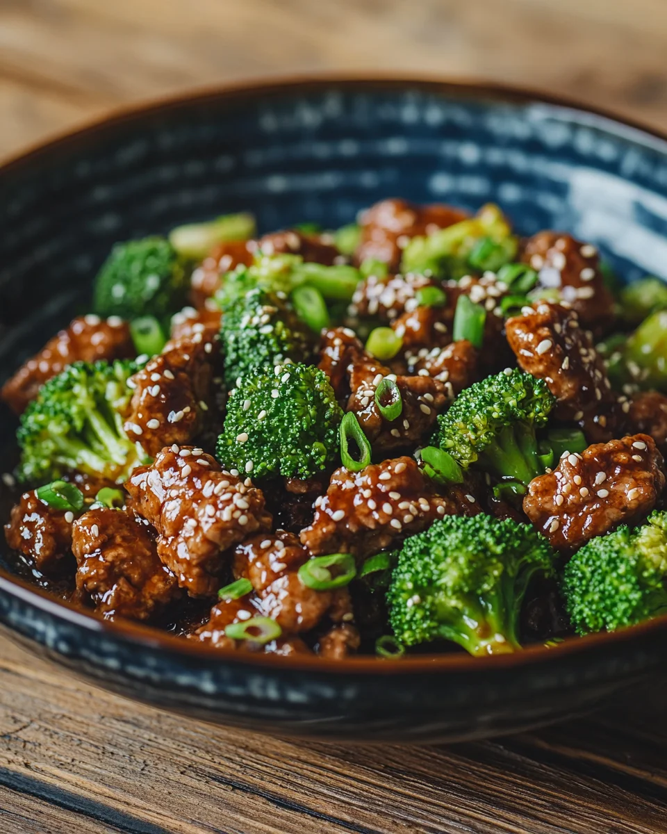Teriyaki-Hackfleisch-Pfanne