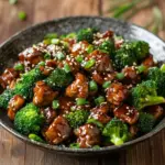 Teriyaki-Hackfleisch-Pfanne mit Brokkoli