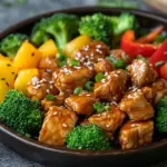 Teriyaki-H&auml;hnchen mit Gem&uuml;se