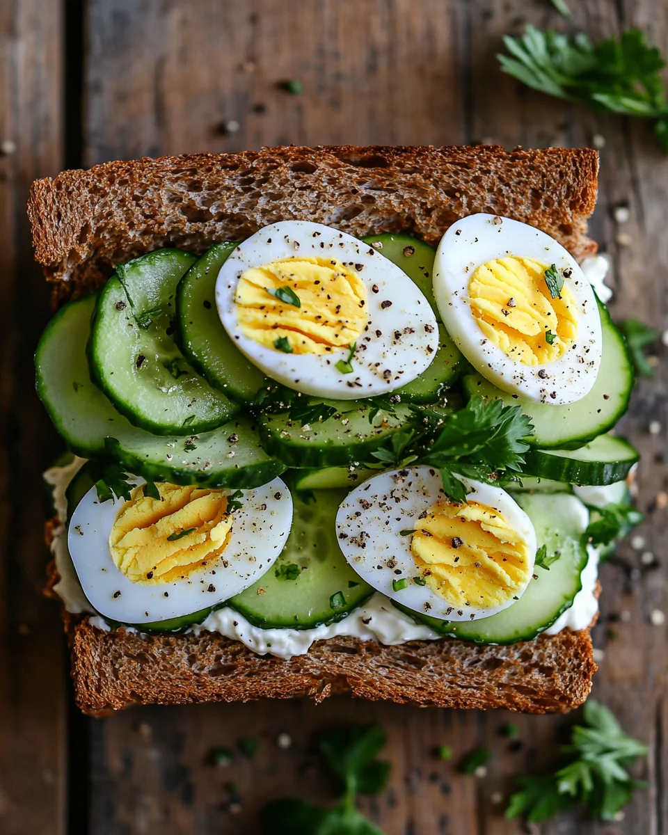 Thunfisch Sandwich mit Ei und Gurke 19 Thunfisch