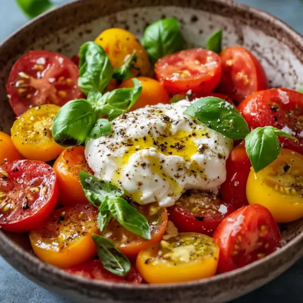 Tomatensalat mit Burrata