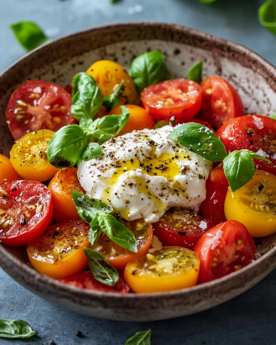 Tomatensalat mit Burrata