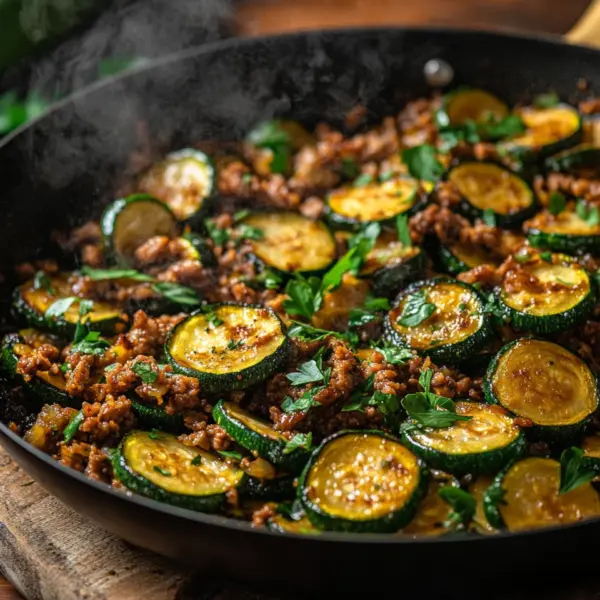 Zucchini-Hack-Pfanne